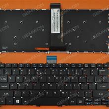 ACER V5-122P BLACK(For Win8,Without FRAME,Backlit) US NSK-R71BW01  9Z.N9RBW.101 Laptop Keyboard (OEM-B)
