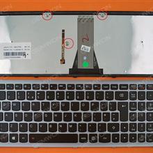 LENOVO G505S SILVER FRAME BLACK (Backlit,Win8) UK V136520SK1 Laptop Keyboard (OEM-B)
