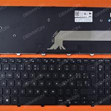 Dell Inspiron 15-5000 Series 5547 5521 5542 BLACK FRAME BLACK (Win8) SP NSK-LR0SC0S Laptop Keyboard (A+)