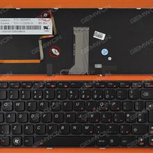 LENOVO Y480 GRAY FRAME BLACK(Backlit) UK N/A Laptop Keyboard (OEM-B)