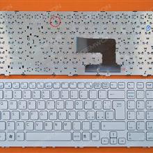 SONY VPC-EE Series WHITE FRAME WHITE (Without Foil) IT N/A Laptop Keyboard (OEM-B)