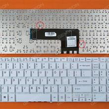 SONY SVF 15 WHITE(Without FRAME,Without foil,For Win8) US N/A Laptop Keyboard (OEM-B)