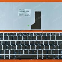 ASUS UL30 SILVER FRAME BLACK(BLUE Printing) SP N/A Laptop Keyboard (OEM-B)
