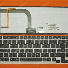 TOSHIBA U900W GRAY FRAME BLACK(For Win 8 ,Backlit) UI N/A Laptop Keyboard (OEM-B)