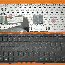 HP EliteBook 840 G1 850 G1 BLACK (Without FRAME,Without foil,with point,Win8) UK 9Z.N9JUV.10U NSK-CP1UV 6037B0085703 Laptop Keyboard (OEM-B)
