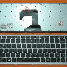 LENOVO S400 SILVER FRAME BLACK(For Win8) US 25213471  PK130S93G00  9Z.N7GSC.Q01 Laptop Keyboard (OEM-B)