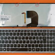 LENOVO Z500 SILVER FRAME BLACK(Backlit,For Win8) SP 25206553 V-136520FK1-IT Laptop Keyboard (OEM-A)