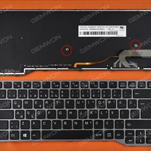 Fujitsu Lifebook E743 E744 E733 E734 GRAY FRAME BLACK (Backlit Win8) TR N/A Laptop Keyboard (OEM-B)