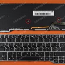 Fujitsu Lifebook E743 E744 E733 E734  GRAY FRAME BLACK (Backlit Win8) GR MP-12S36D0JD85W CP629211-01341500077 CP629211-01 Laptop Keyboard (OEM-B)