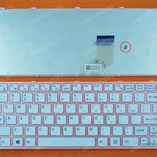 SONY SVE 11 PINK FRAME WHITE(Win8) US N/A Laptop Keyboard (OEM-B)