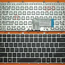 HP ENVY4-1000 SILVER FRAME BLACK(without foil,For Win8) US PK130T51A00  MP-11M63USJ698W Laptop Keyboard (OEM-B)