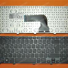 DELL Inspiron 15 3521 15R 5521 2521 GLOSSY FRAME BLACK(For Win8) FR NSK-LA00F Laptop Keyboard (OEM-B)