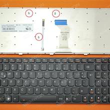 LENOVO Y580 GRAY FRAME BLACK(Backlit) LA 25203441 Laptop Keyboard (OEM-B)