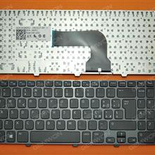DELL Inspiron 15 3521 15R 5521 2521 GLOSSY FRAME BLACK (For Win8) IT NSK-LA00I Laptop Keyboard (OEM-B)