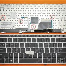 HP 2170P SILVER FRAME BLACK(With Point stick, Win8) US MP-11K33US64421 Laptop Keyboard (OEM-B)