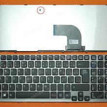 SONY SVE15 GRAY FRAME BLACK(For Win 8 OS) CA/CF AEHK5K020203A  9Z.N6CSQ.K2M Laptop Keyboard (OEM-B)