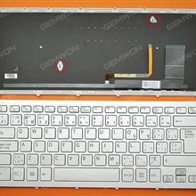 SONY SVF15N Series SILVER FRAME SILVER (With Backlit Board For Win8) CA/CF 149265541CA  9Z.NABBQ.82M Laptop Keyboard (OEM-B)