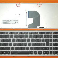 LENOVO Z500 SILVER FRAME BLACK(Backlit,For Win8) FR 25206486 Laptop Keyboard (OEM-B)