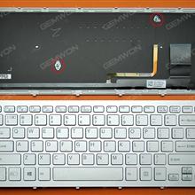SONY SVF15N Series SILVER FRAME SILVER (With Backlit Board For Win8) US 149265211US  9Z.NABBQ.801 Laptop Keyboard (OEM-B)