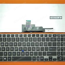 TOSHIBA Z50 GRAY FRAME BLACK (With Point stick,For Win8) US NSK-V30UN  9Z.NAZUN.001 Laptop Keyboard (OEM-B)