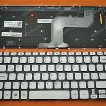 DELL Inspiron 14 7000  SILVER (WithOut Fame,Backlit,Win8) LA 9Z.NATBW.01E  NSK-LFOBW Laptop Keyboard (OEM-B)