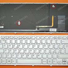SONY SVF14N Series SILVER FRAME SILVER (With Backlit Board For Win8) IT 149264151IT  9Z.NABQ.50E Laptop Keyboard (OEM-B)