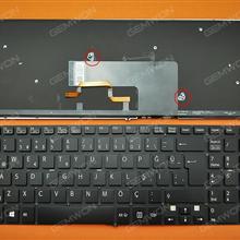 SONY SVF 15 BLACK With Backlit Board (Without FRAME,For Win8) TR N/A Laptop Keyboard (OEM-B)