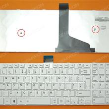 TOSHIBA C55-A WHITE FRAME WHITE(For Win8) UK 9Z.N7USV.QOU Laptop Keyboard (OEM-B)