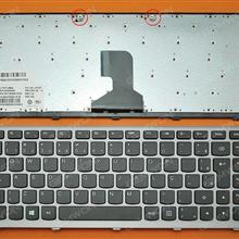 LENOVO Z400 SILVER FRAME BLACK(For Win8) BR 25205924  PK130SW1D20 Laptop Keyboard (OEM-B)