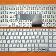 SONY SVF 15 SILVER (For Backlit Without FRAME,For Win8) SP N/A Laptop Keyboard (OEM-B)