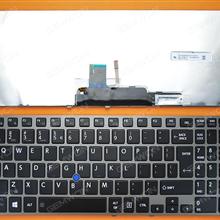 TOSHIBA Z50 GRAY FRAME BLACK (Backlit,For Win8) UI N/A Laptop Keyboard (OEM-B)