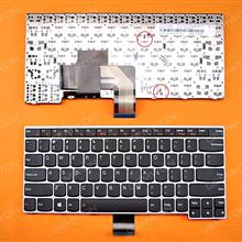 LENOVO V490 V490U V490UA GRAY FRAME BLACK(Win8) US 25205736 V135820AS2 Laptop Keyboard (OEM-B)