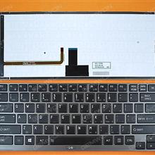 TOSHIBA Z830 GRAY FRAME BLACK (Backlit,For Win8) US 9Z.N8UBN.501 TX5BN Laptop Keyboard (OEM-B)