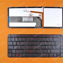 HP DV4-3000 DV4-4000 BLACK FRAME BLACK(Red Printing,Backlit Version) CA/CF N/A Laptop Keyboard (OEM-B)