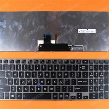 TOSHIBA Z50 GRAY FRAME BLACK (Backlit,For Win8) US 9Z.NAZBN.01D V30BN Laptop Keyboard (OEM-B)