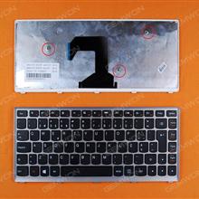 LENOVO U410 SILVER FRAME BLACK (Win8) PO N/A Laptop Keyboard (OEM-B)