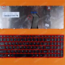 LENOVO Ideapad Z580 V580 G580 Red FRAME BLACK(For Win8) US N/A Laptop Keyboard (OEM-B)