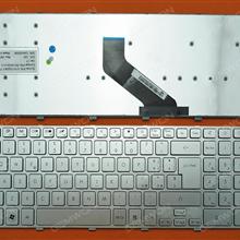 GATEWAY NV55S SILVER FRAME SILVER IT N/A Laptop Keyboard (OEM-B)