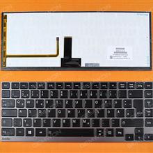 TOSHIBA U900 GRAY FRAME BLACK(For Win8,Backlit) GR N/A Laptop Keyboard (OEM-B)