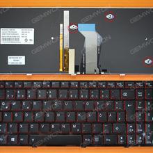 LENOVO Y500 GLOSSY FRAME BLACK(Redside,Backlit,For Win8) GR 9Z.N5SBC.40G B54BC  130RR3A19  25205487 Laptop Keyboard (OEM-B)