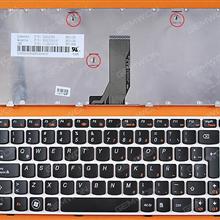 LENOVO Z380 Z480 Z485 G480 G485 WHITE FRAME BLACK LA 25202393   AELZ1L00110 V116920TK1 Laptop Keyboard (OEM-B)