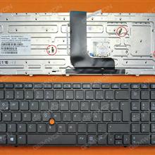 HP 8560W 8570W GRAY FRAME GRAY(With Point stick,For Win8) LA 55012RQ00-035-G Laptop Keyboard (OEM-B)