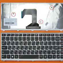 LENOVO U410 SILVER FRAME BLACK(Win8) RU N/A Laptop Keyboard (OEM-B)