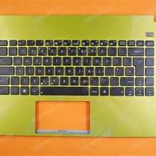 ASUS X401 Matcha Green COVER +BLACK KEYBOARD UK N/A Laptop Keyboard (OEM-B)