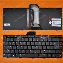 DELL Inspiron 14 3421 14R 5421 Vostro 2421 GLOSSY FRAME BLACK With Backlit Board (For Win8) GR 9Z.N8TBW.00G  NSK-L8OBW Laptop Keyboard (OEM-B)