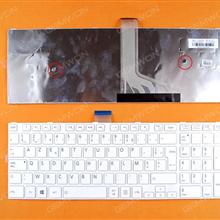TOSHIBA C55-A WHITE FRAME WHITE(For Win8) FR 9Z.N7USV.Q0F Laptop Keyboard (OEM-B)