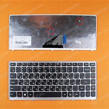 LENOVO U310 SILVER FRAME BLACK(Win8) RU N/A Laptop Keyboard (OEM-B)