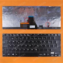 SONY VAIO FIT 14E BLACK With Backlit Board(Without FRAME,Pulled, Good condition, Win8) PO 9Z.NABBQ.006 149238391 D13517009711 Laptop Keyboard (OEM-B)