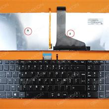 TOSHIBA S50-A S50D-A S50DT-A S50T-A S55-A S55D-A S55DT-A S55T-A GLOSSY FRAME BLACK(Backlit,For Win8) FR 9Z.N7UBV.M0F Laptop Keyboard (OEM-B)