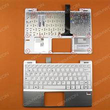 ASUS 1018P SILVER COVER +WHITE KEYBOARD (Without Touch PAD) IT N/A Laptop Keyboard (OEM-B)